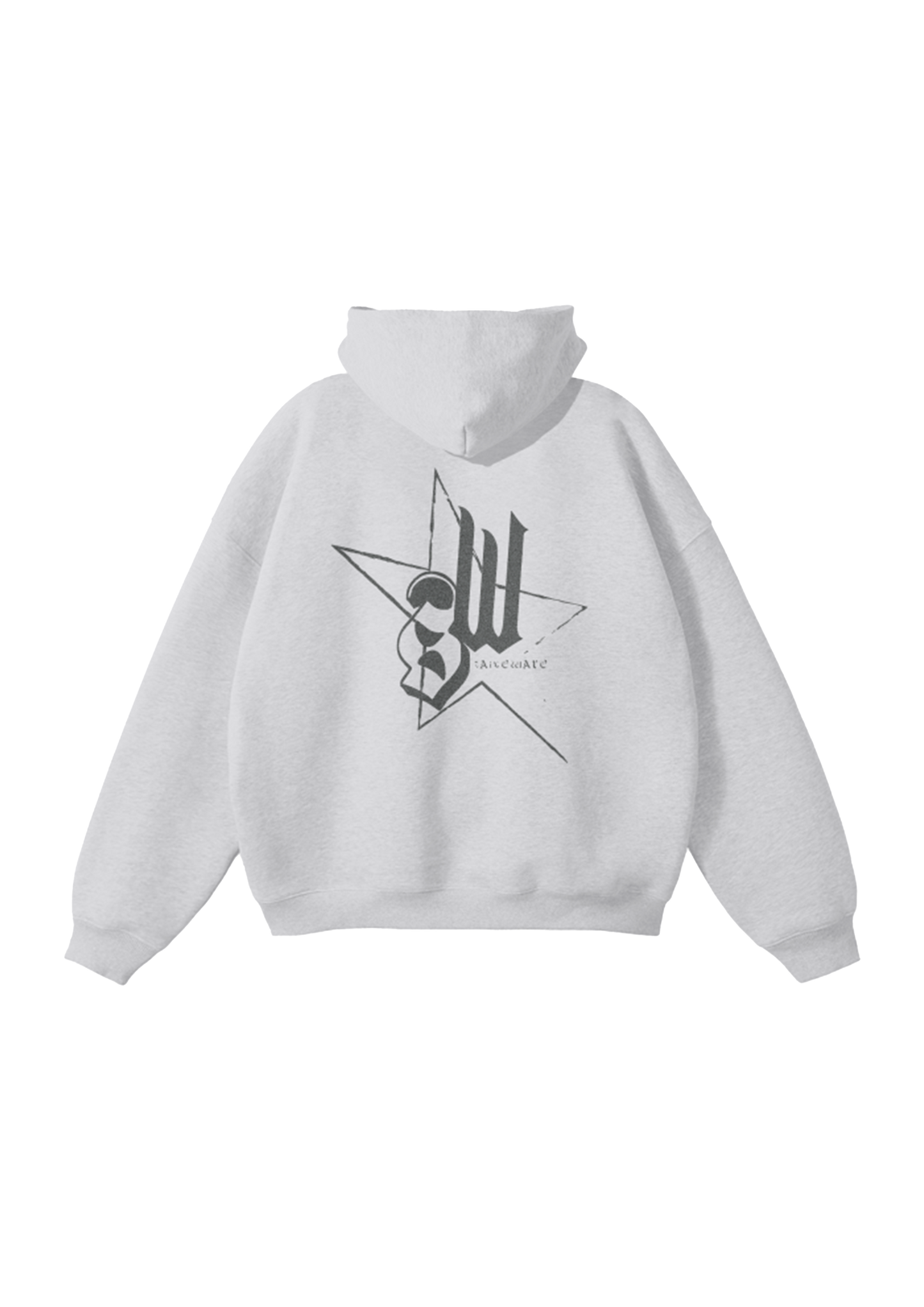 Big Thingzz Hoodie Flower Grey