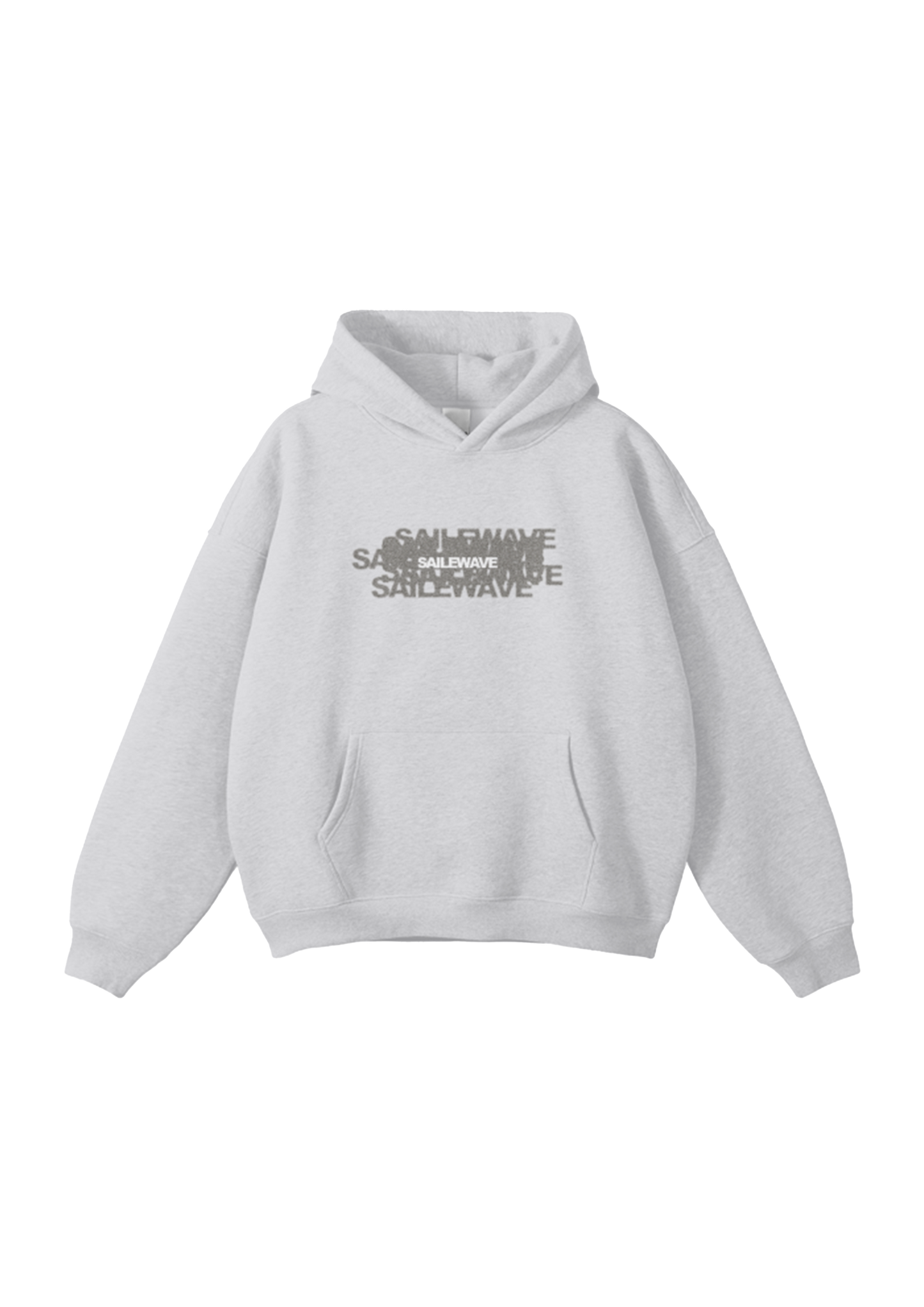 Big Thingzz Hoodie Flower Grey