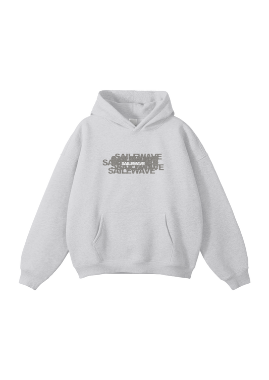 Big Thingzz Hoodie Flower Grey